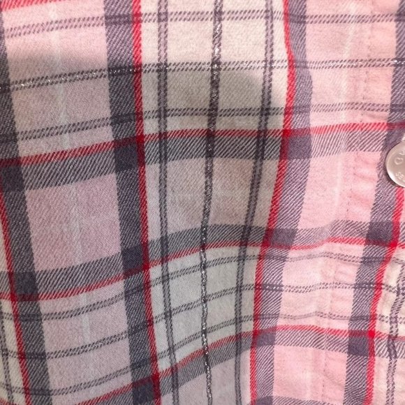 Victoria Secret Pink Plaid Button Down Shirt/Top - Picture 10 of 10